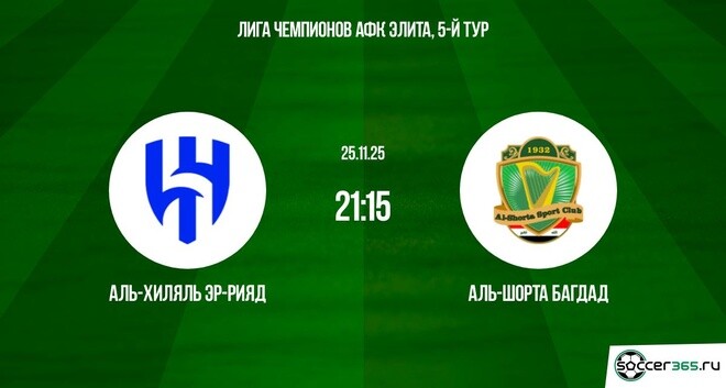 Аль-Хиляль Эр-Рияд — Аль-Шорта Багдад: превью