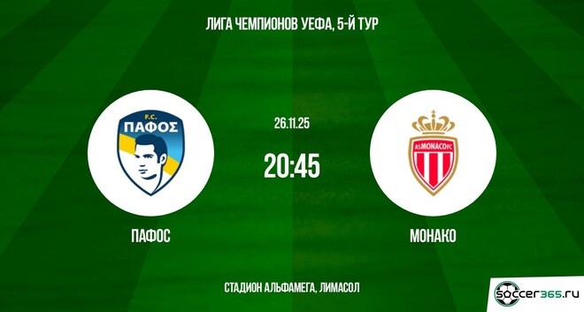 Пафос ― Монако: превью