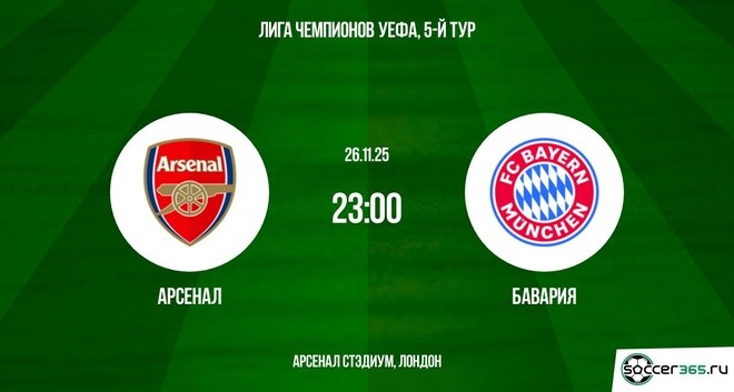 Арсенал ― Бавария: превью