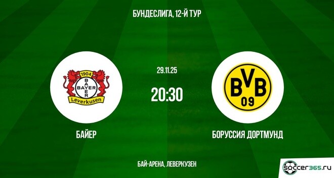 Байер – Боруссия Дортмунд: превью