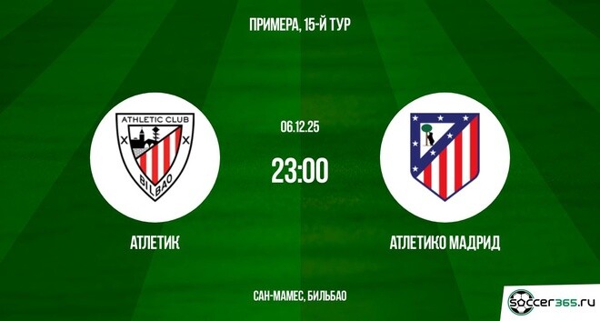 Атлетик — Атлетико Мадрид: превью