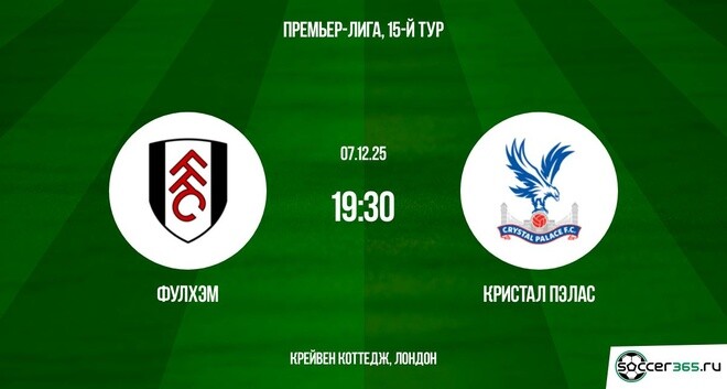 Фулхэм ― Кристал Пэлас: превью