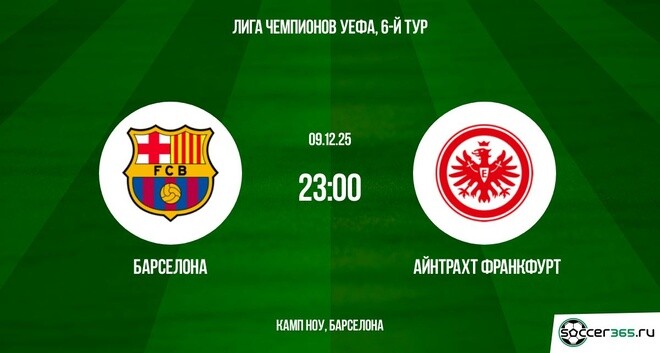 Барселона ― Айнтрахт Франкфурт: превью