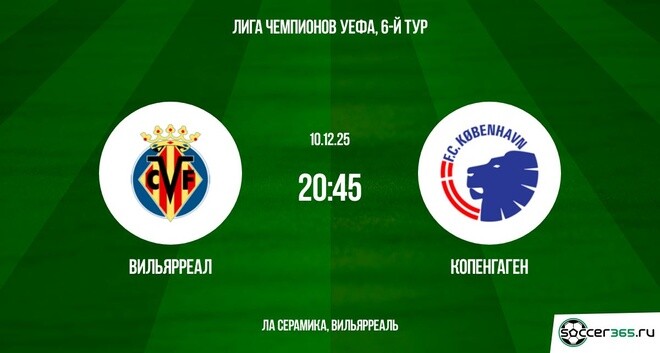 Вильярреал ― Копенгаген: превью