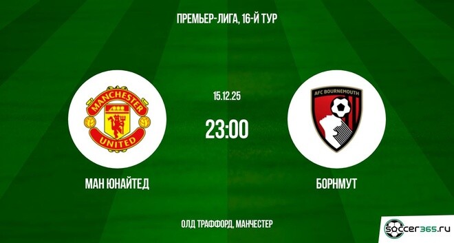 Манчестер Юнайтед — Борнмут: превью