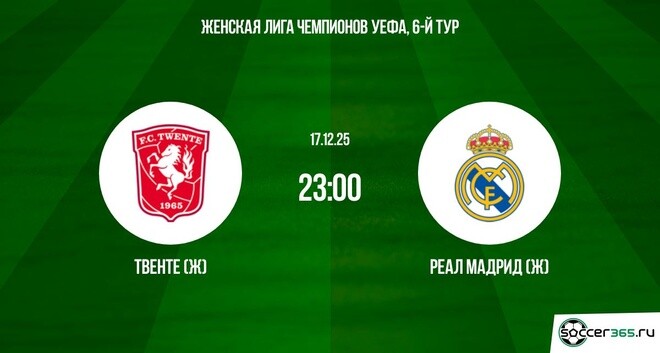 Твенте (Ж) — Реал Мадрид (Ж): превью