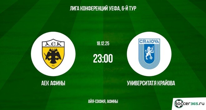 АЕК Афины — Университатя Крайова: превью