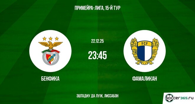 Бенфика — Фамаликан: превью