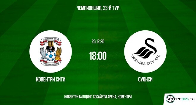 Ковентри Сити — Суонси: превью