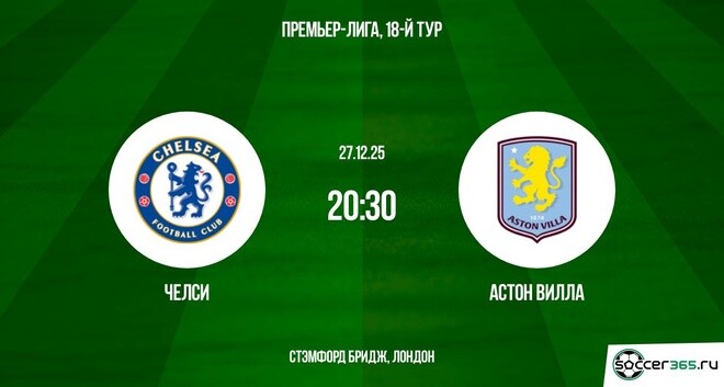 Челси ― Астон Вилла: превью