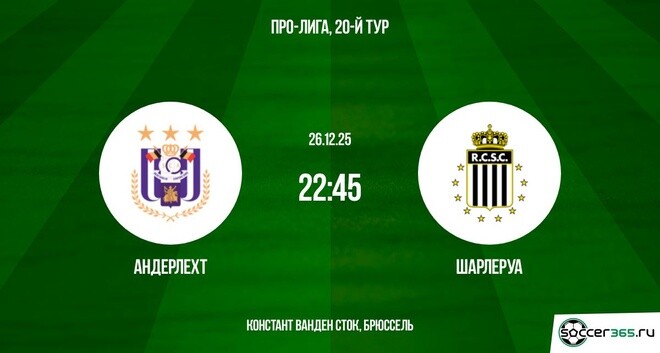 Андерлехт — Шарлеруа: превью