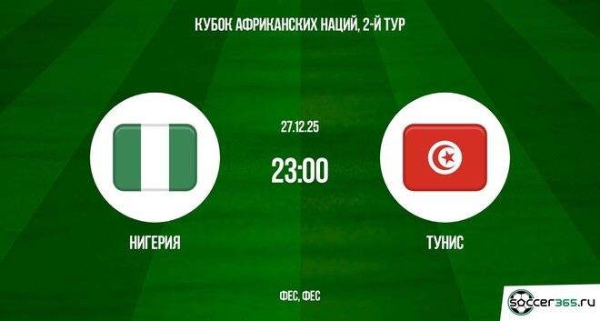 Нигерия — Тунис: превью