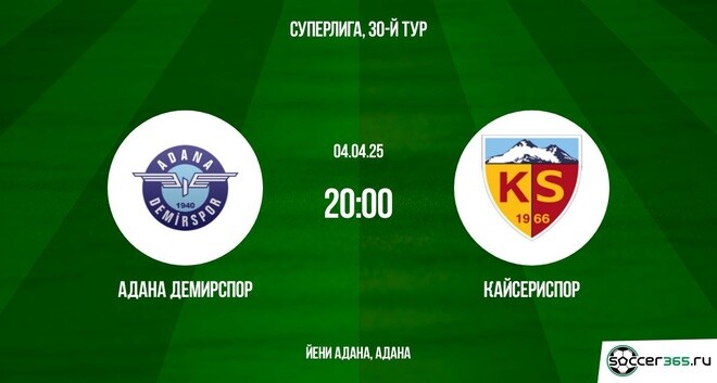 Адана Демирспор ― Кайсериспор: превью