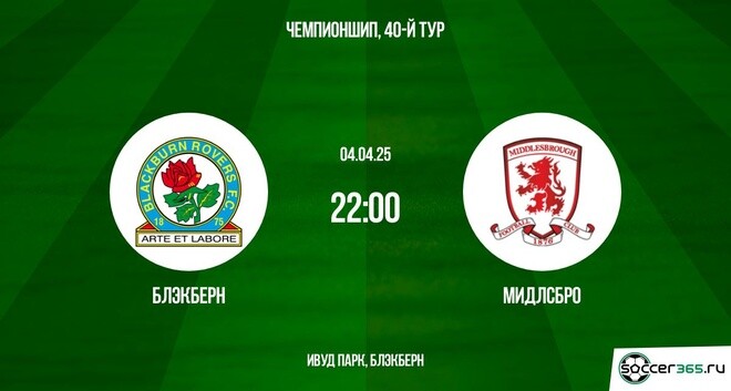 Блэкберн — Мидлсбро: превью