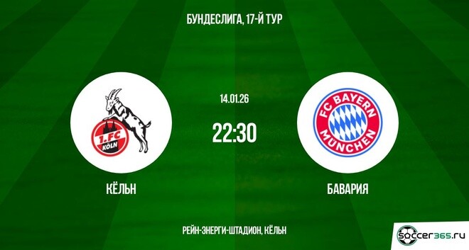 Кёльн ― Бавария: превью