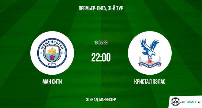 Манчестер Сити — Кристал Пэлас: превью