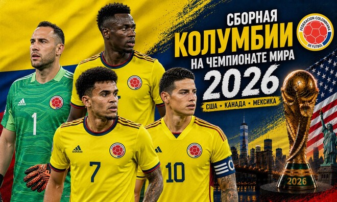 ЧМ-2026. Колумбия возвращается на чемпионат мира с надеждой на большой успех