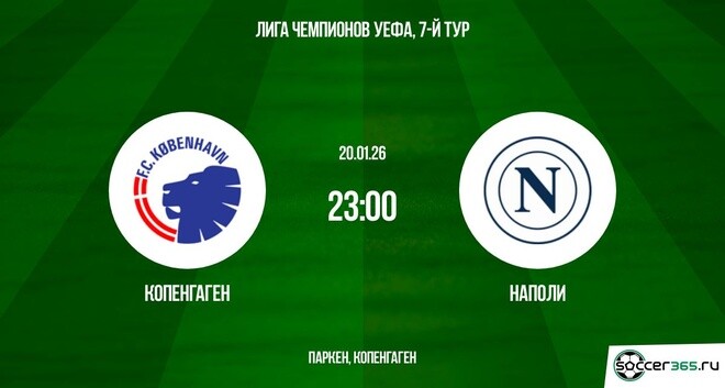 Копенгаген — Наполи: превью