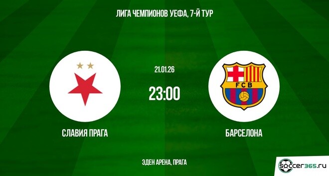 Славия Прага — Барселона: превью