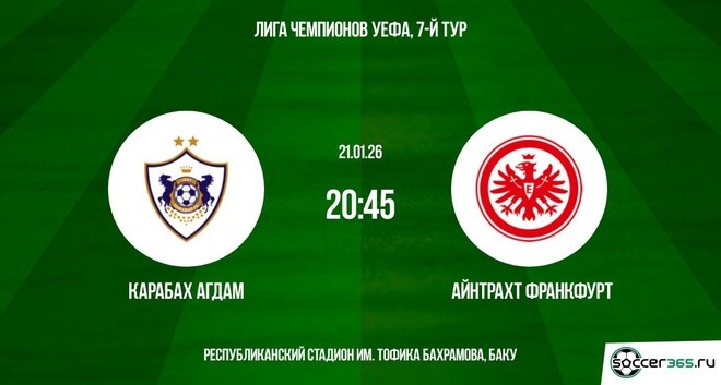 Карабах Агдам – Айнтрахт Франкфурт: превью