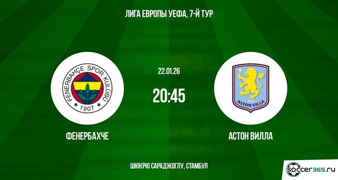 Фенербахче ― Астон Вилла: превью