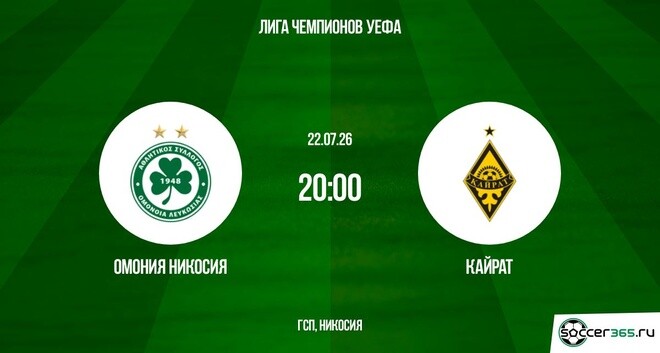 Омония Никосия ― Кайрат: превью