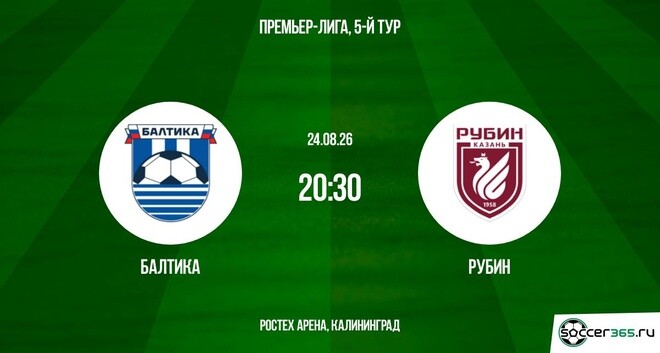 Балтика ― Рубин: превью