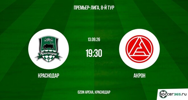 Краснодар ― Акрон: превью