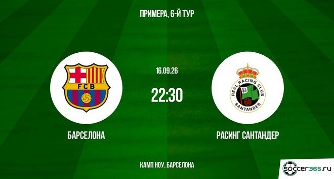 Барселона ― Расинг Сантандер: превью