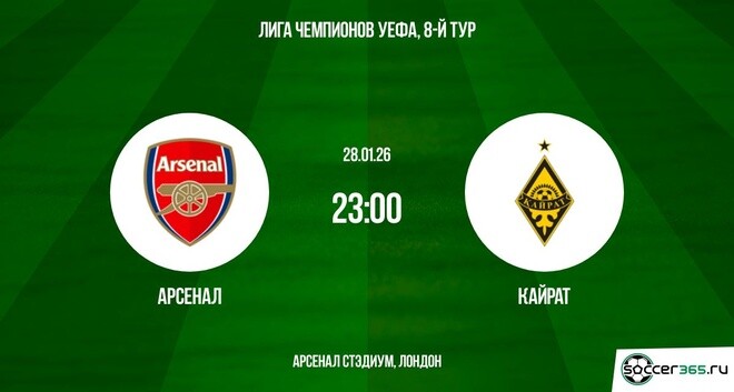 Арсенал ― Кайрат: превью