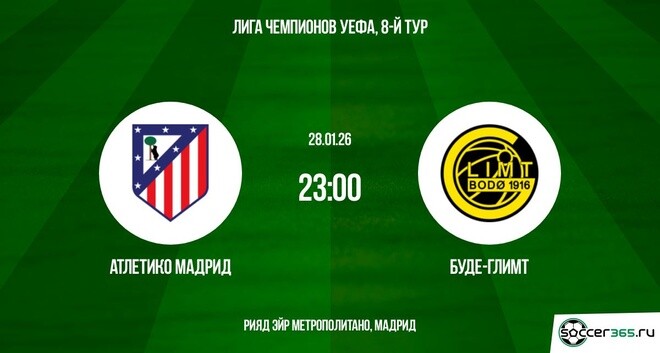 Атлетико Мадрид — Буде-Глимт: превью