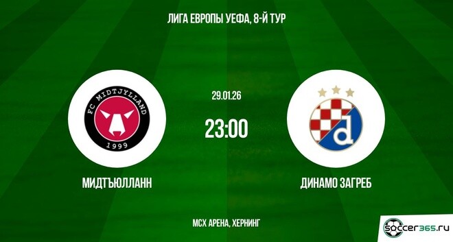 Мидтъюлланн ― Динамо Загреб: превью