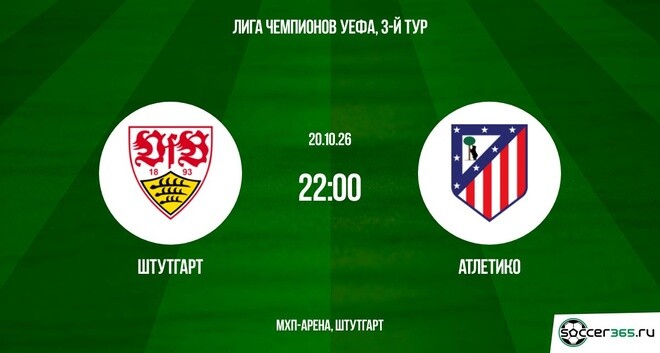 Штутгарт ― Атлетико Мадрид: превью