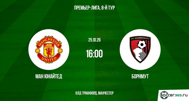 Манчестер Юнайтед ― Борнмут: превью