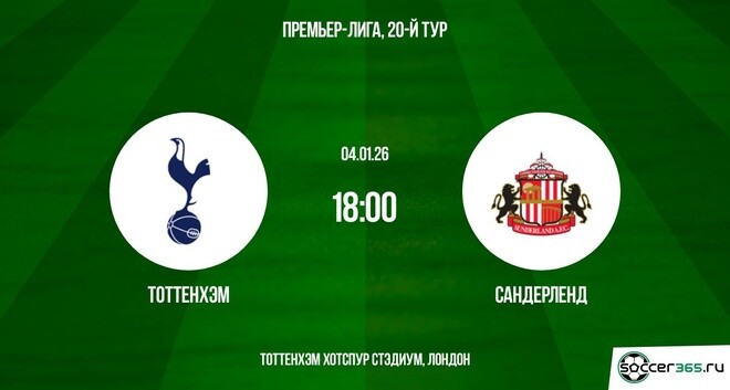 Тоттенхэм — Сандерленд: превью