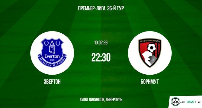 Эвертон — Борнмут: превью
