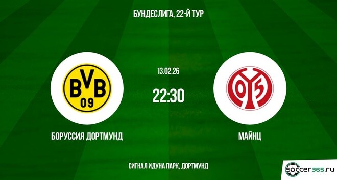 Боруссия Дортмунд — Майнц: превью