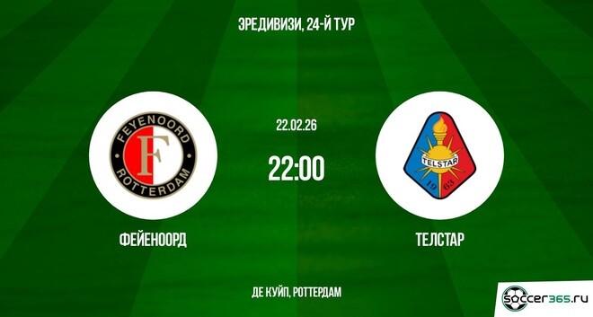 Фейеноорд — Телстар: превью