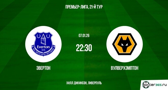 Эвертон ― Вулверхэмптон: превью