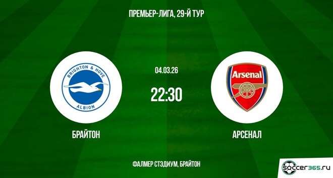 Брайтон ― Арсенал: превью