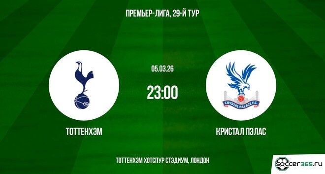 Тоттенхэм — Кристал Пэлас: превью