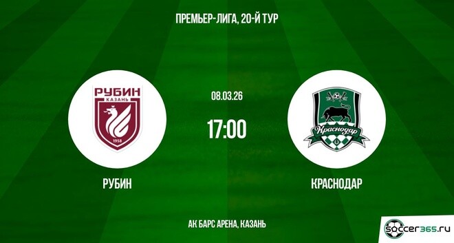 Рубин — Краснодар: превью