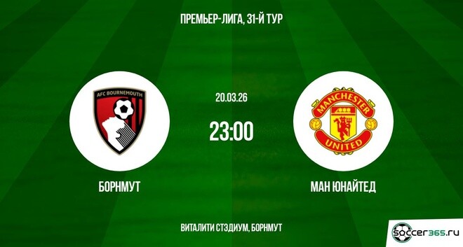 Борнмут — Манчестер Юнайтед: превью