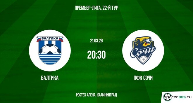 Балтика ― ПФК Сочи: превью