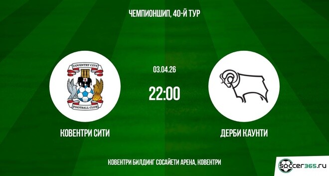 Ковентри Сити — Дерби Каунти: превью