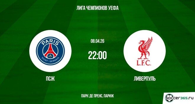 ПСЖ ― Ливерпуль: превью